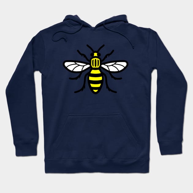 Manchester Bee Hoodie by lastradaimamo